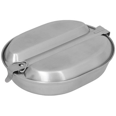 Vaisselle US 2 pièces en acier inoxydable ARGENT MFH 33363 2