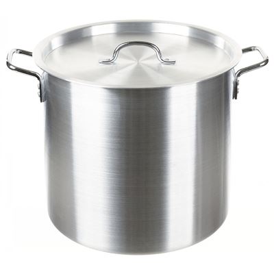 Casserole en aluminium avec couvercle 30 litres / 36 x 31 cm