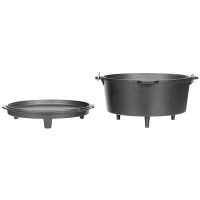 Marmite DUTCH OVEN en fonte 5,7 l NOIR MFH 33403C 2