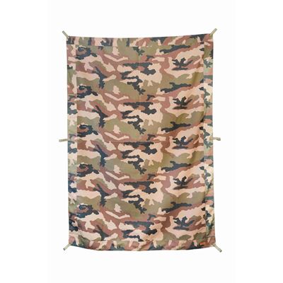 Bâche polyvalente 2,2 x 1,5 m, camouflage français CCE