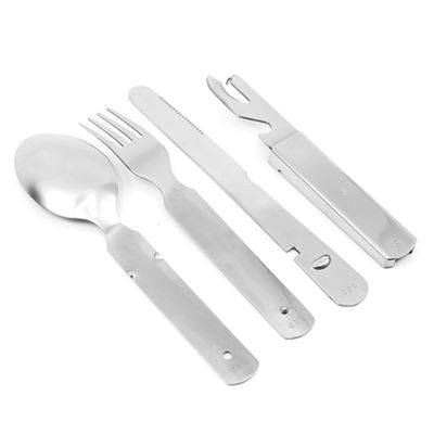 Couverts de campagne quatre pièces AČR inoxydables