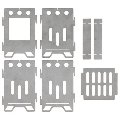 Réchaud de camping HOBO pliable grand format « DŘÍVKÁČ » INOX FOX Outdoor 33692B 2