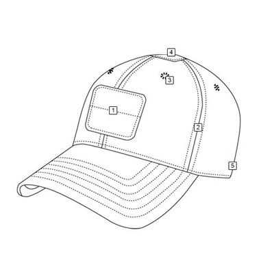 Casquette CONTRACTOR avec panneaux velcro DIGITAL DESERT TRU-SPEC 3389000 2