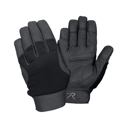 Gants MILITARY MECHANICS NOIRS