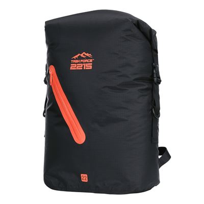 Sac à dos BEAVERTAIL 22 L imperméable NOIR/ORANGE