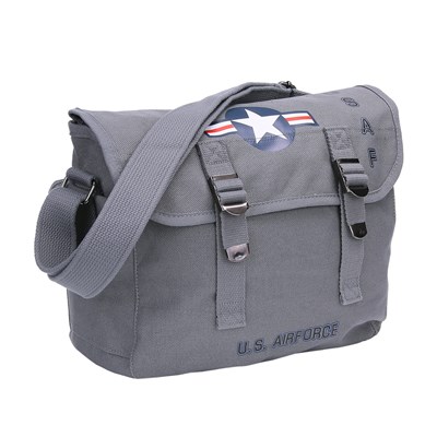 Sac à bandoulière USAF WWII en toile GRIS