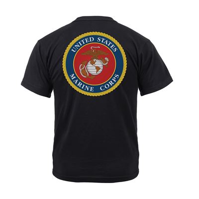 T-shirt MARINES VETERAN à manches courtes NOIR ROTHCO 3555 2