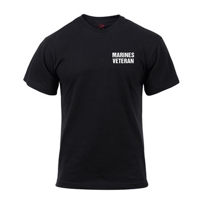 T-shirt MARINES VETERAN à manches courtes NOIR