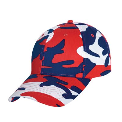 Casquette de baseball Supreme Low Red / White / Blue Camo ROTHCO 3561 2