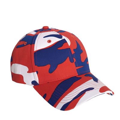 Casquette de baseball Supreme Low Red / White / Blue Camo