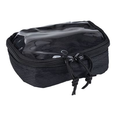 Étui HEXAGON ORGANIZER transparent, petit format, NOIR
