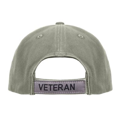 Casquette VINTAGE VETERAN avec drapeau américain VERT ROTHCO 3599 2