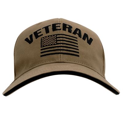 Casquette VINTAGE VETERAN avec drapeau américain COYOTE ROTHCO 35990 3