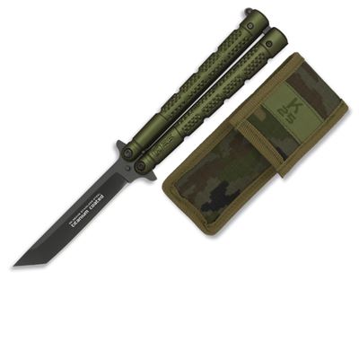 Couteau papillon K25 TANTO avec étui VERT