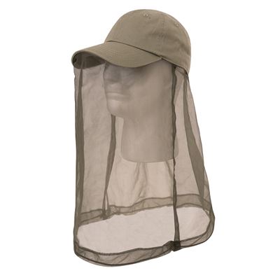 Casquette BASEBALL OPERATOR avec moustiquaire KHAKI