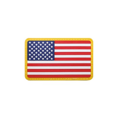 Écusson USA 8 x 5 cm velcro plastique COULEUR