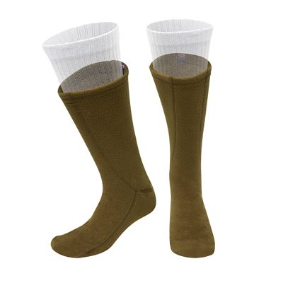 Chaussettes - semelles isolantes POLAR fleece COYOTE BROWN