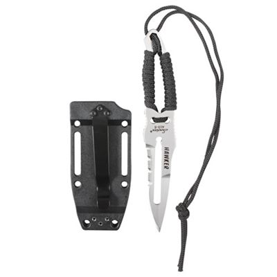 Couteau PARACORD à lame fixe NOIR/ARGENT