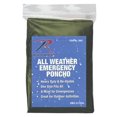Poncho de secours faible OLIV