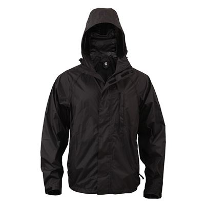 Veste imperméable légère à capuche NOIRE ROTHCO 3754 2