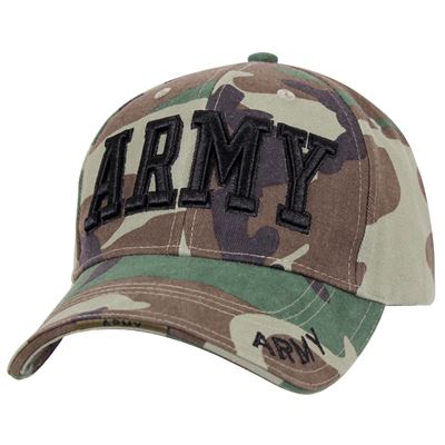 Casquette DELUXE ARMY baseball WOODLAND