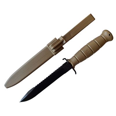 Couteau AUTRICHIEN GLOCK SURVIVAL FM81 avec scie Dark Earth