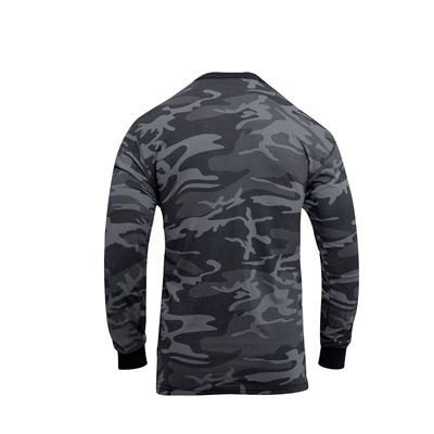 T-shirt à manches longues BLACK CAMO ROTHCO 3918 2