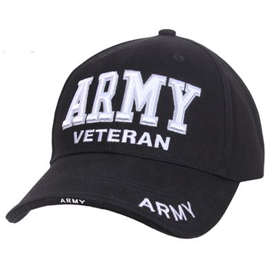 Casquette DELUXE ARMY VETERAN baseball NOIRE