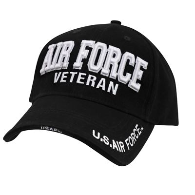 Casquette DELUXE AIR FORCE VETERAN baseball NOIRE