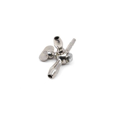 Robinet à deux voies en métal, lot de 5 pièces