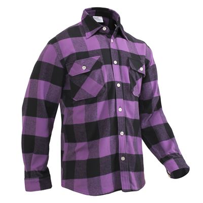 Chemise de bûcheron FLANNEL à carreaux VIOLET