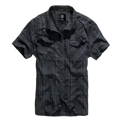 Chemise ROADSTAR à manches courtes NOIR/BLEU