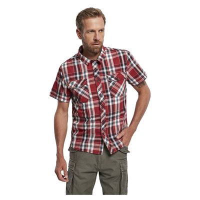 Chemise ROADSTAR à manches courtes ROUGE BRANDIT 4012-38 2
