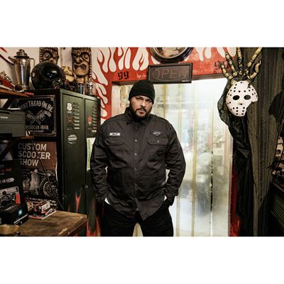 Chemise LUIS VINTAGE à manches longues NOIRE BRANDIT 4023-2 2