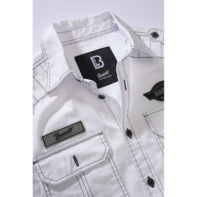 Chemise LUIS VINTAGE à manches longues OLD WHITE BRANDIT 4023-7 4