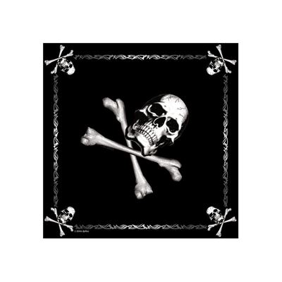Foulard 55 x 55 cm JOLLY ROGER NOIR