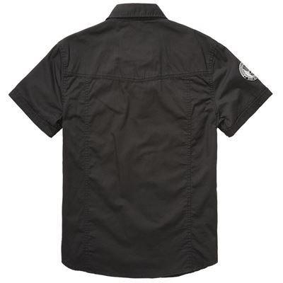 Chemise LUIS VINTAGE à manches courtes NOIRE BRANDIT 4033-2 4