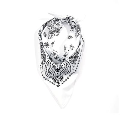 Foulard 55 x 55 cm TRAINMEN BLANC-NOIR ROTHCO 4050 2
