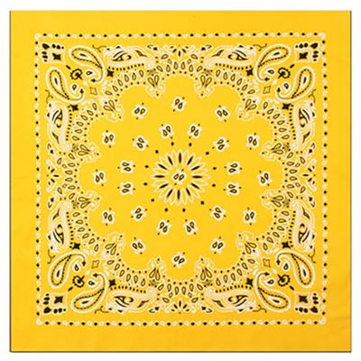 Foulard 55 x 55 cm TRAINMEN JAUNE