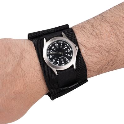 Bracelet de montre COMMANDO NYLON NOIR ROTHCO 4101-BL 3