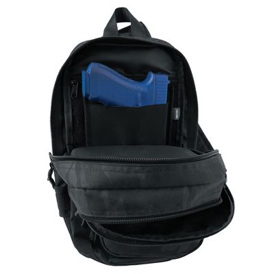 Sac à dos TACTICAL TRAVELER à bandoulière MIDNIGHT BLACK CAMO ROTHCO 41114-MBC 4