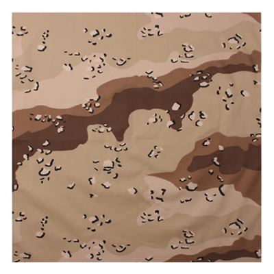 Foulard 55 x 55 cm 6-COL DESERT CAMOUFLAGE