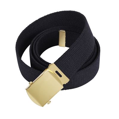 Ceinture avec boucle DORÉE 135 cm NOIRE