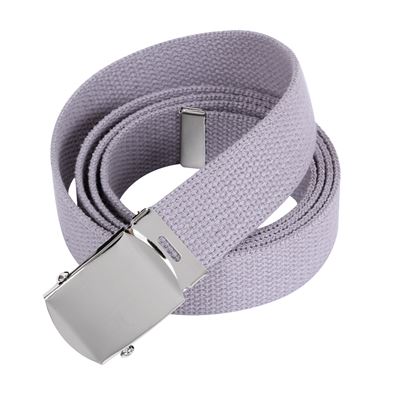 Ceinture avec boucle chromée 135 cm GRISE