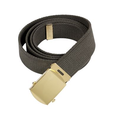 Ceinture avec boucle DORÉE 135 cm VERTE