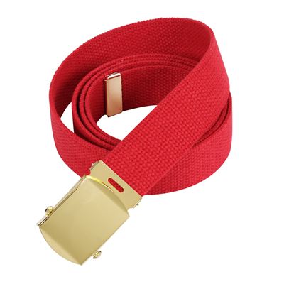 Ceinture avec boucle DORÉE 135 cm ROUGE