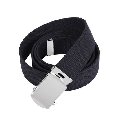 Ceinture avec boucle chromée 110 cm NOIR