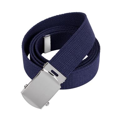 Ceinture avec boucle chromée 110 cm BLEU