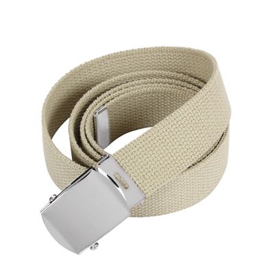 Ceinture avec boucle chromée 110 cm KHAKI