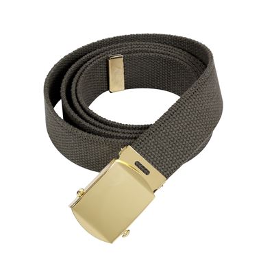 Ceinture avec boucle dorée 110 cm VERTE